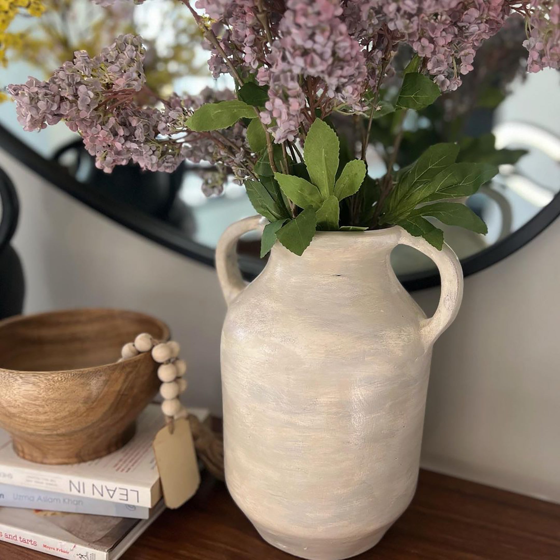 White Rustic Vase