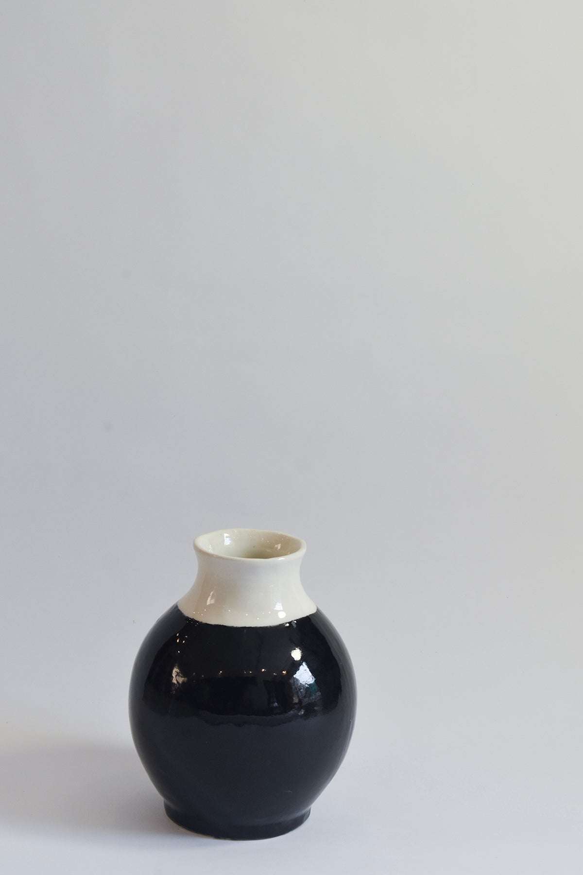 Half-Dipped Stoneware Vase