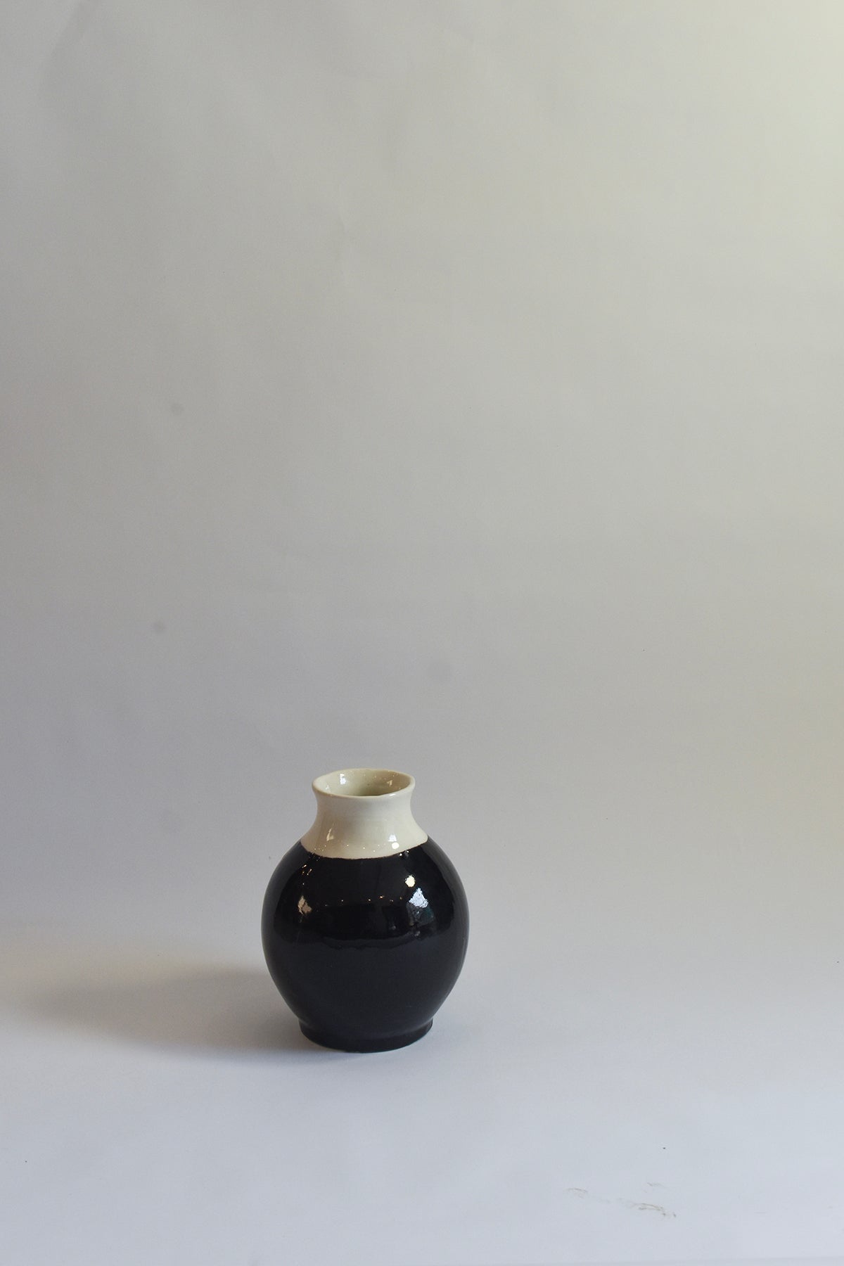 Half-Dipped Stoneware Vase