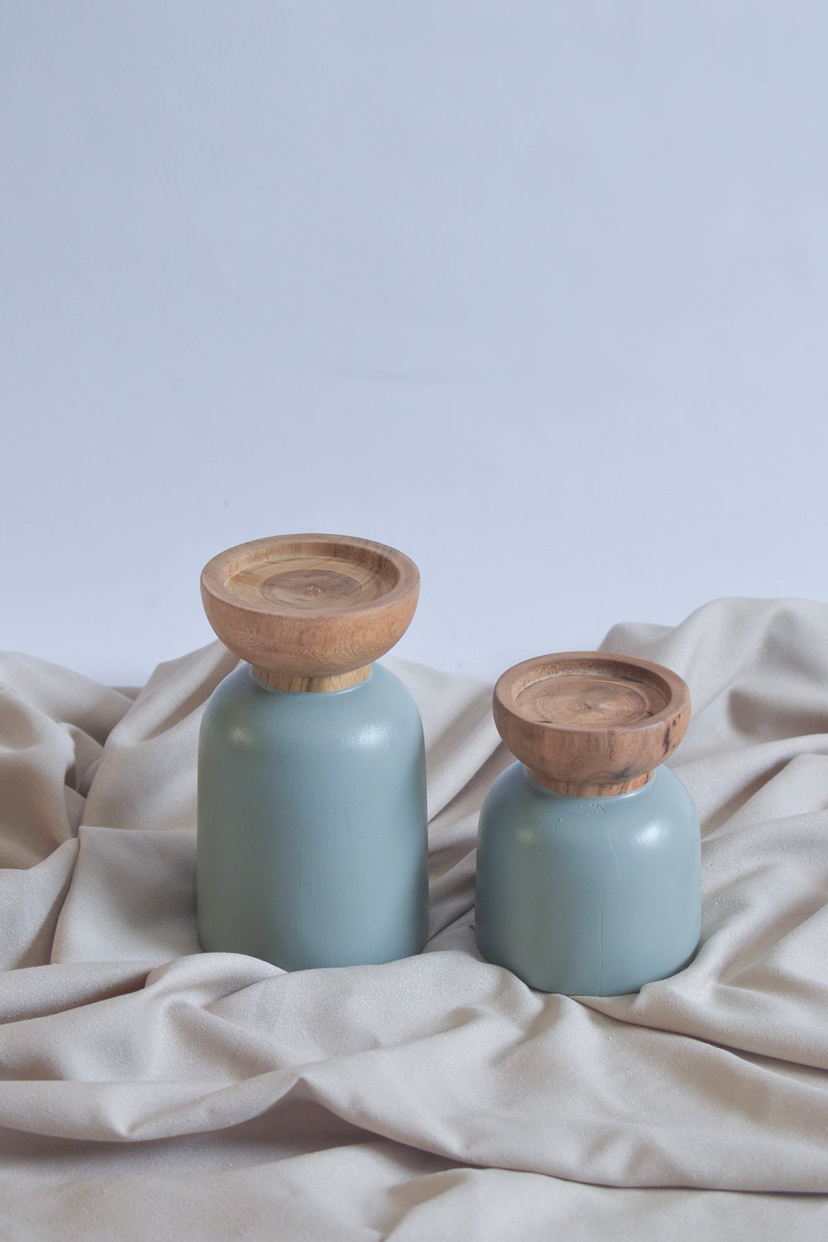 Treek Candle Holder in Dutch Blue