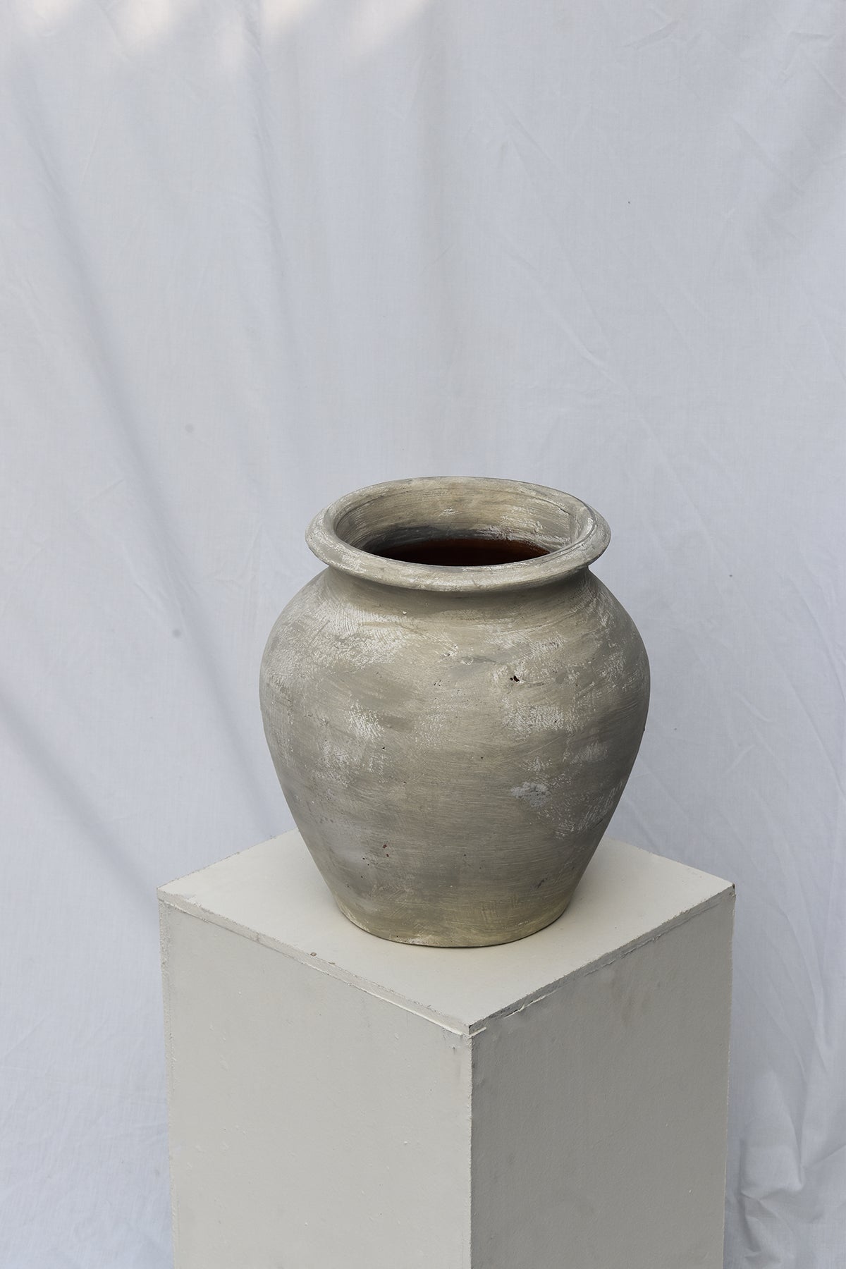 Weathered Handcrafted Terracotta Vase