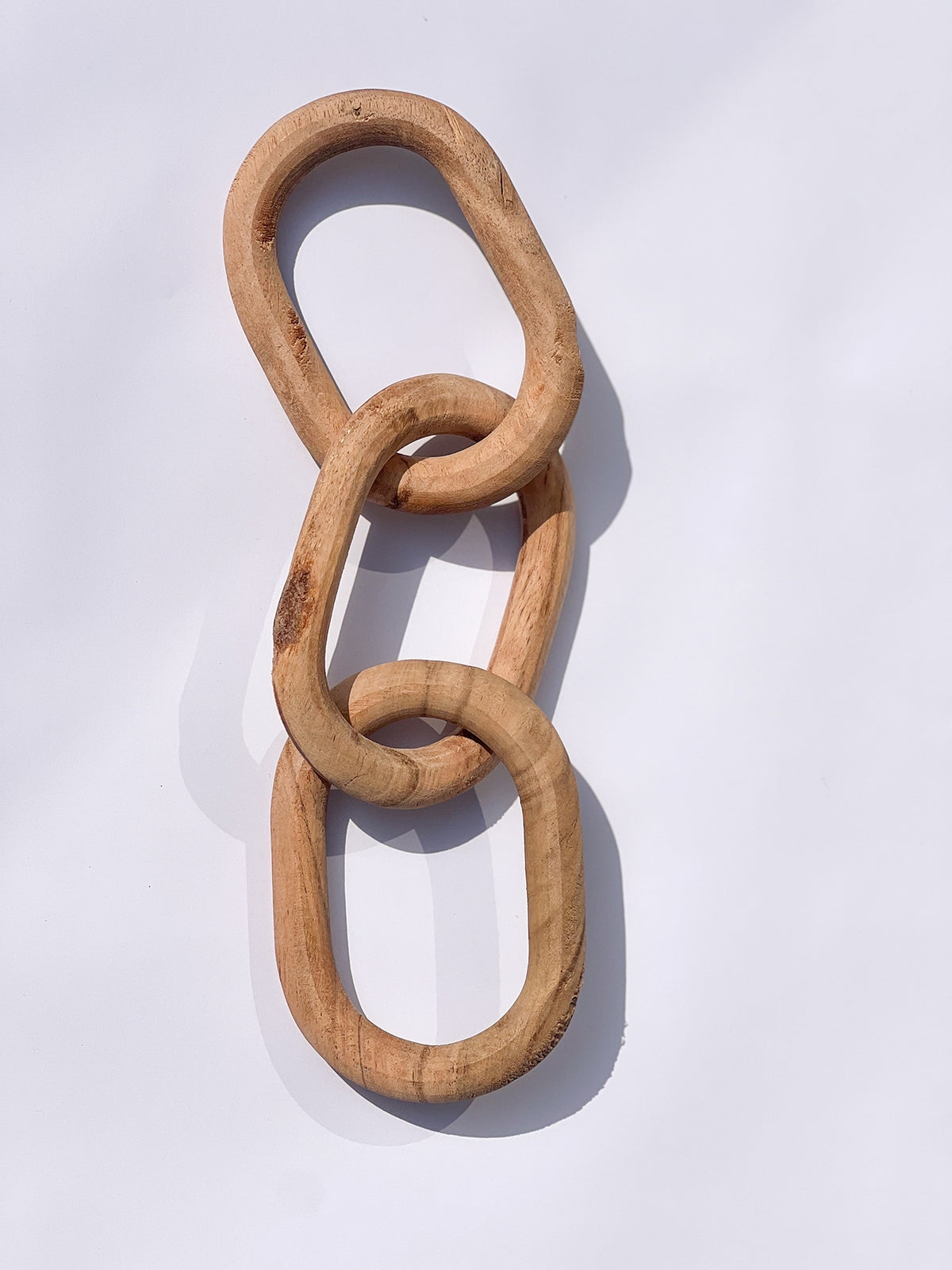 Hand Crafted Wooden Chain link (Oval)