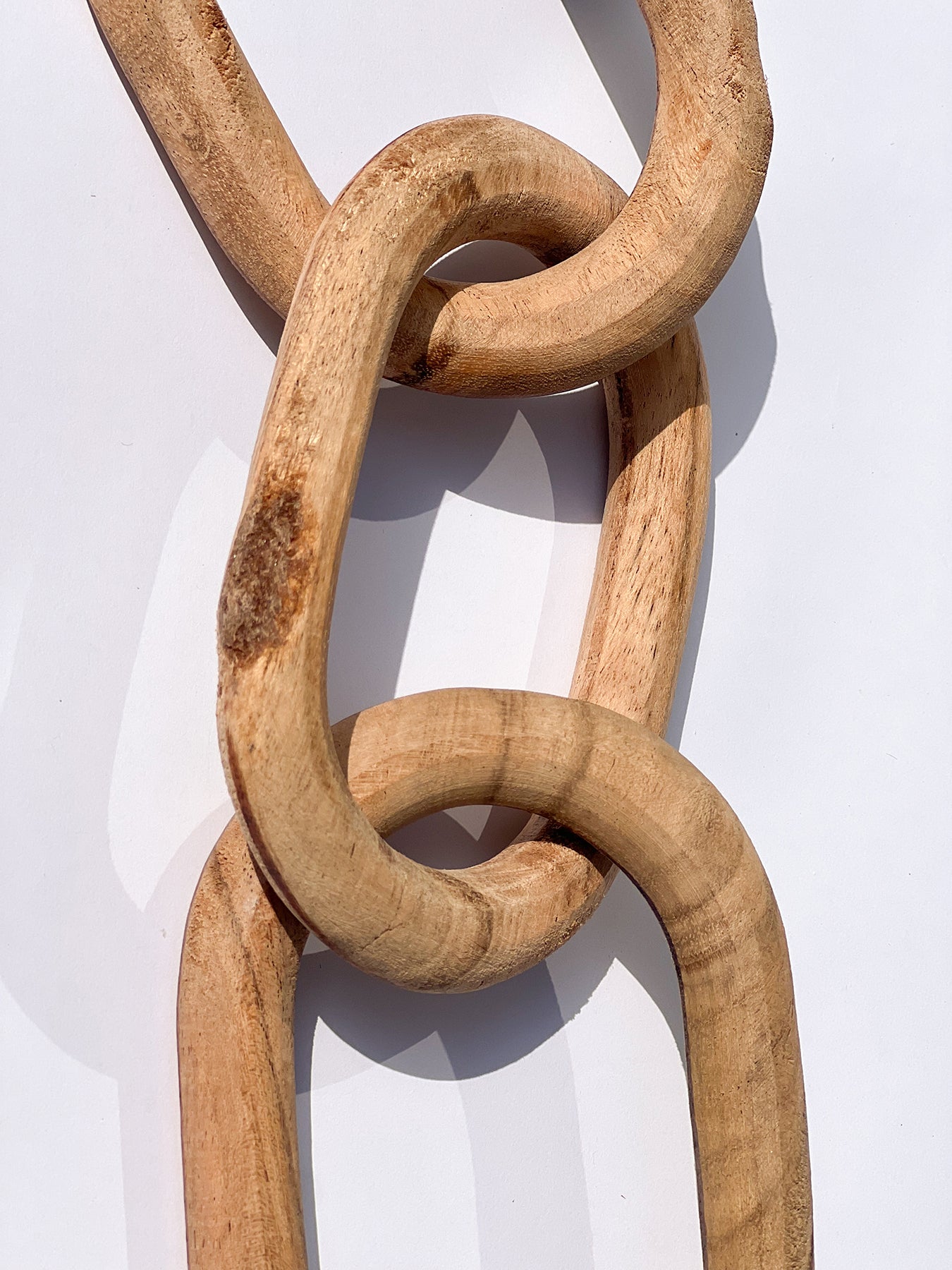 Hand Crafted Wooden Chain link (Oval)