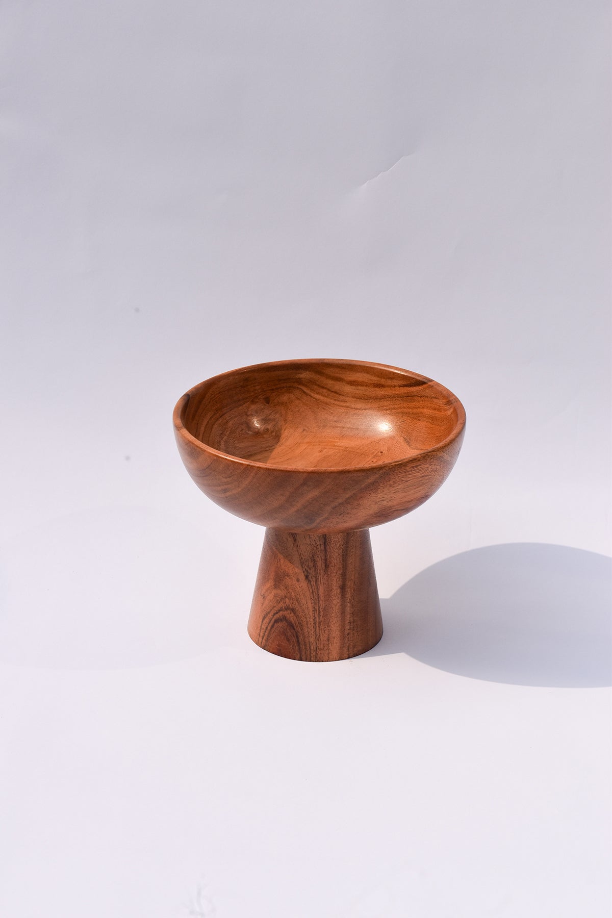 Acacia Pedestal Bowl